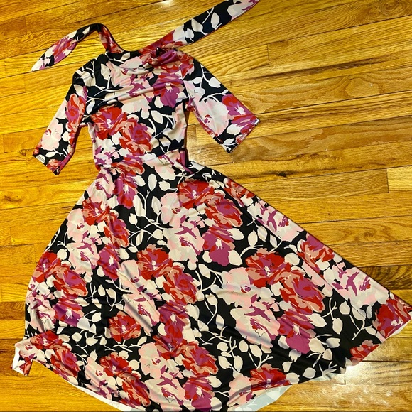 Dress Zara XS 2 0 knee medium length midi pink - Picture 5 of 7